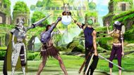 The Straw Hats and their newfound allies oppose a god in One Piece's Skypiea Arc (Image credit: Toei Animation)